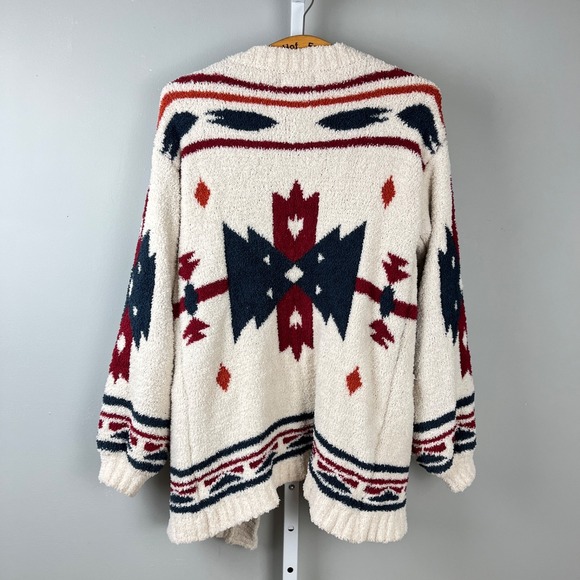 Francesca's Collections Sweaters - Audrey Parks Aztec Cardigan Sweater Womens M Southwestern‎ Soft Fuzzy Francescas